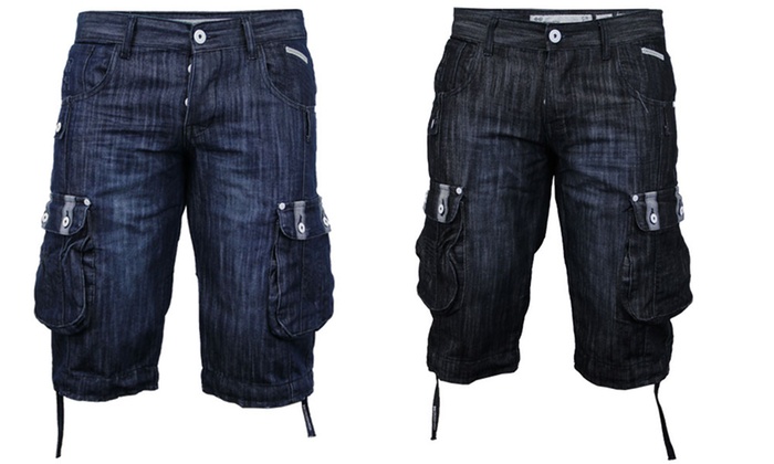 crosshatch jean shorts