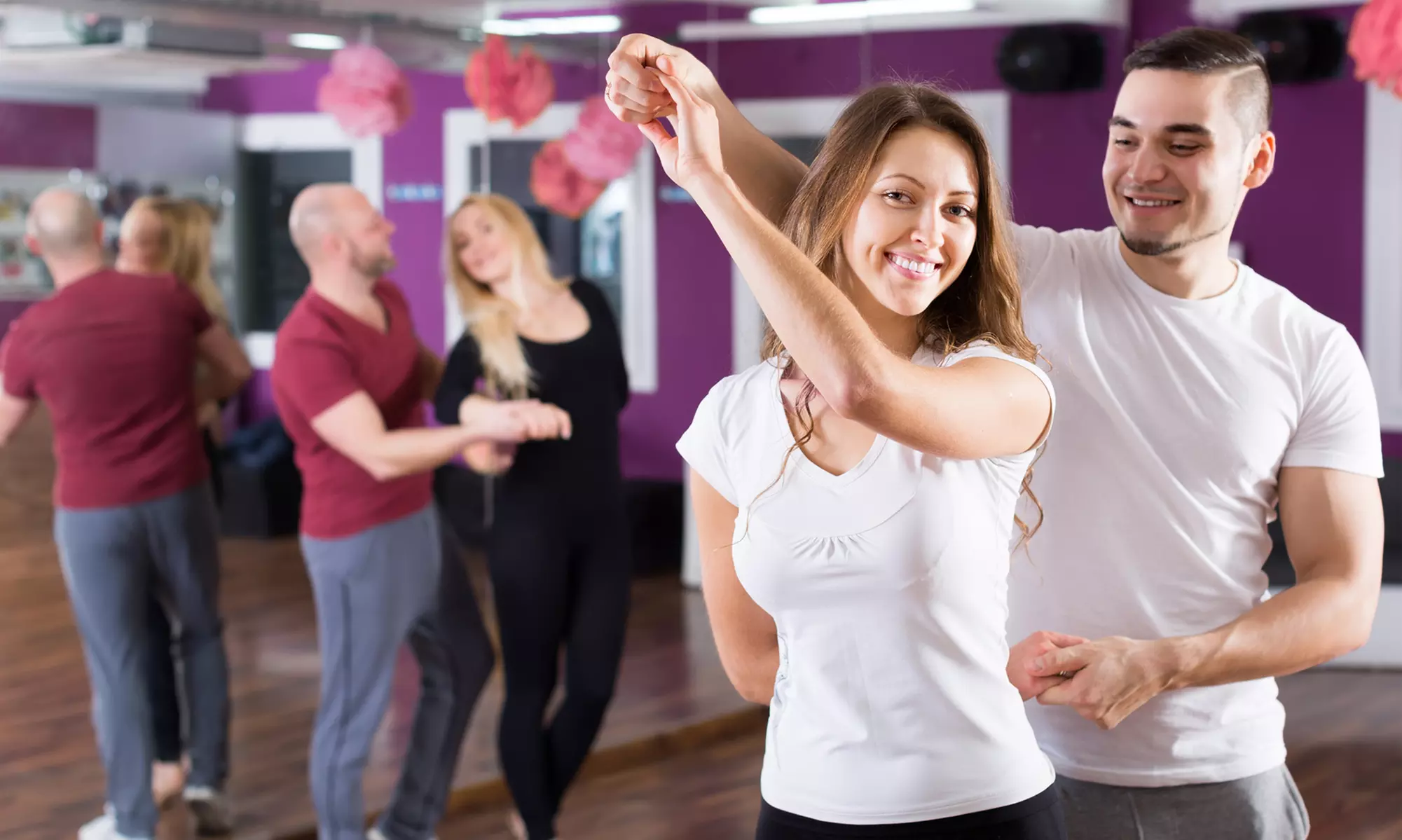 One or Four 40-Minute Private Lessons with One or Two Group Classes at Ballroom Center (Up to 56% Off)  - Primary Image