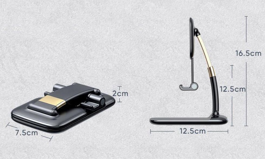 Image 5: 1x oder 2x verstellbare Handy- oder Tablet-Halterung