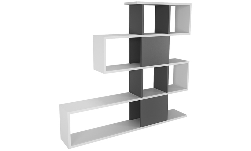 Image 13: Ladder Style Open Bookshelf