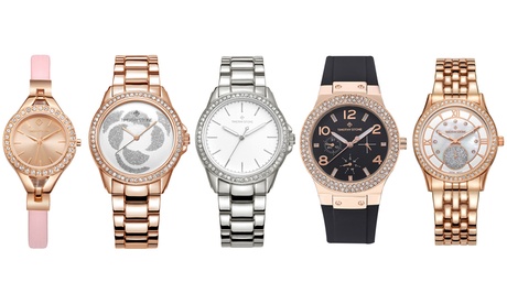 Montre ornée de cristaux Swarovski® de la marque Timothy Stone, livraison gratuite