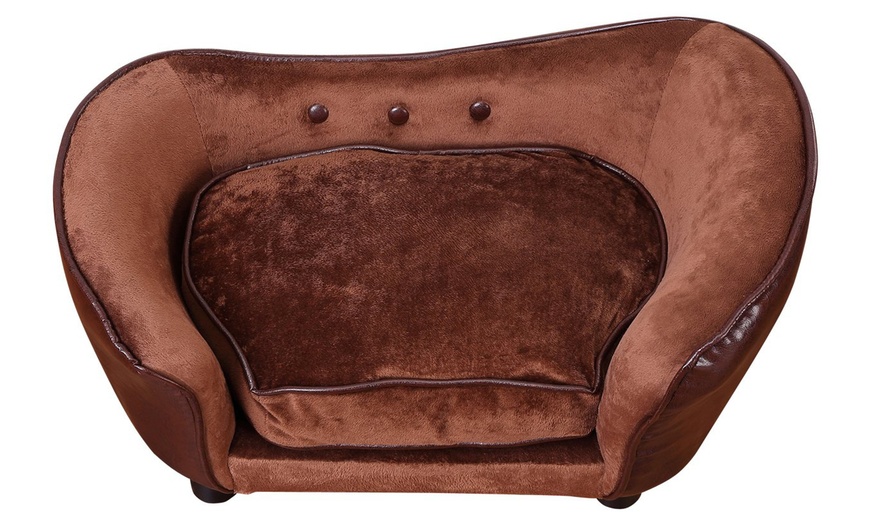 Image 3: PawHut Pet Sofa Bed