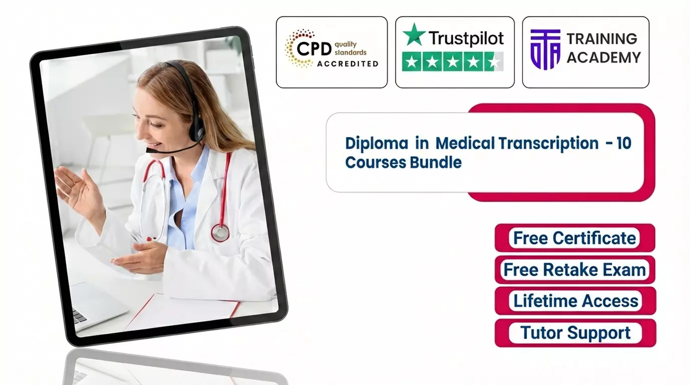 Master Medical Transcription: 10-Course Online Bundle with Lifetime Access  (Up to 75% Off) - Primary Image