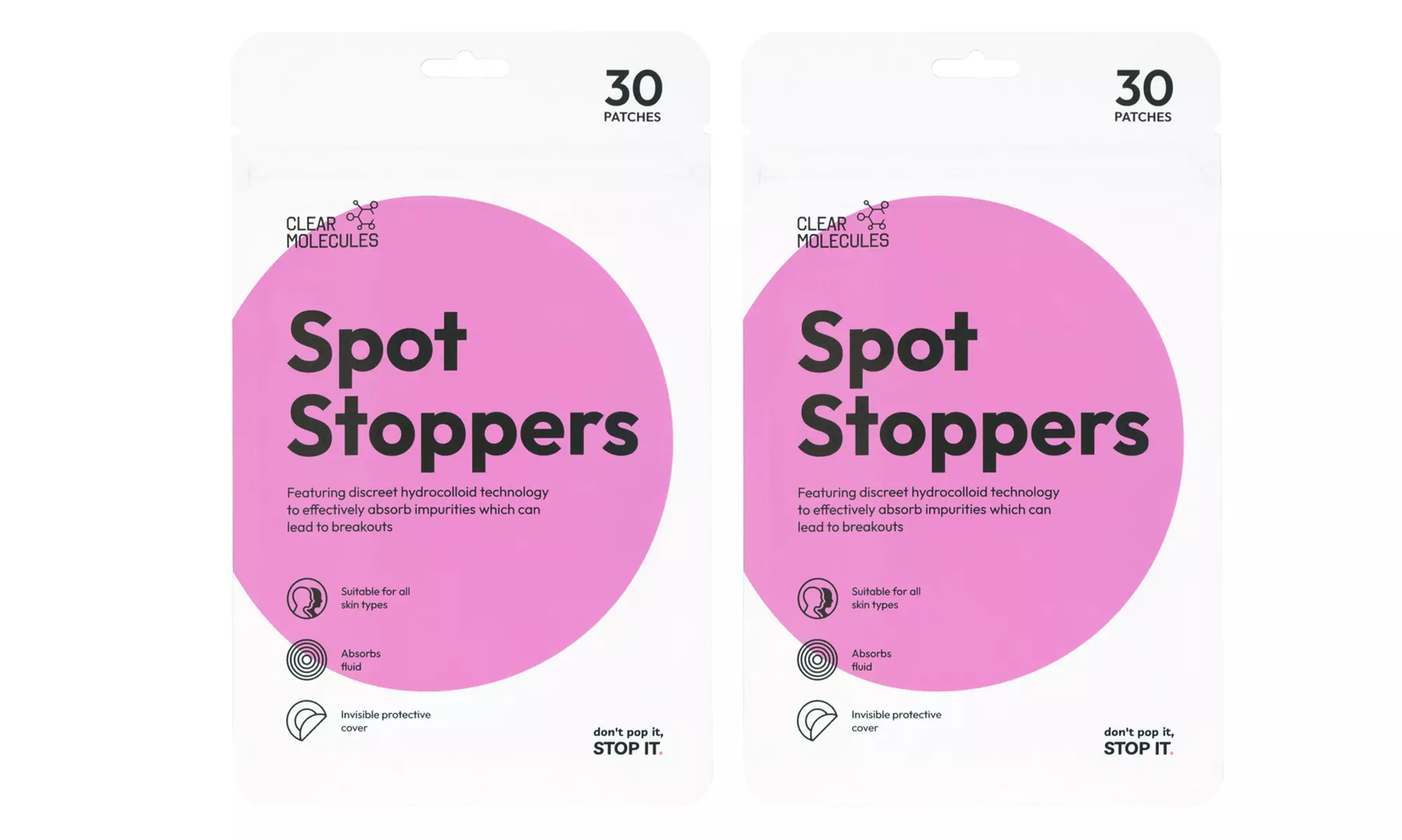 30 o 60 patches invisibili per brufoli