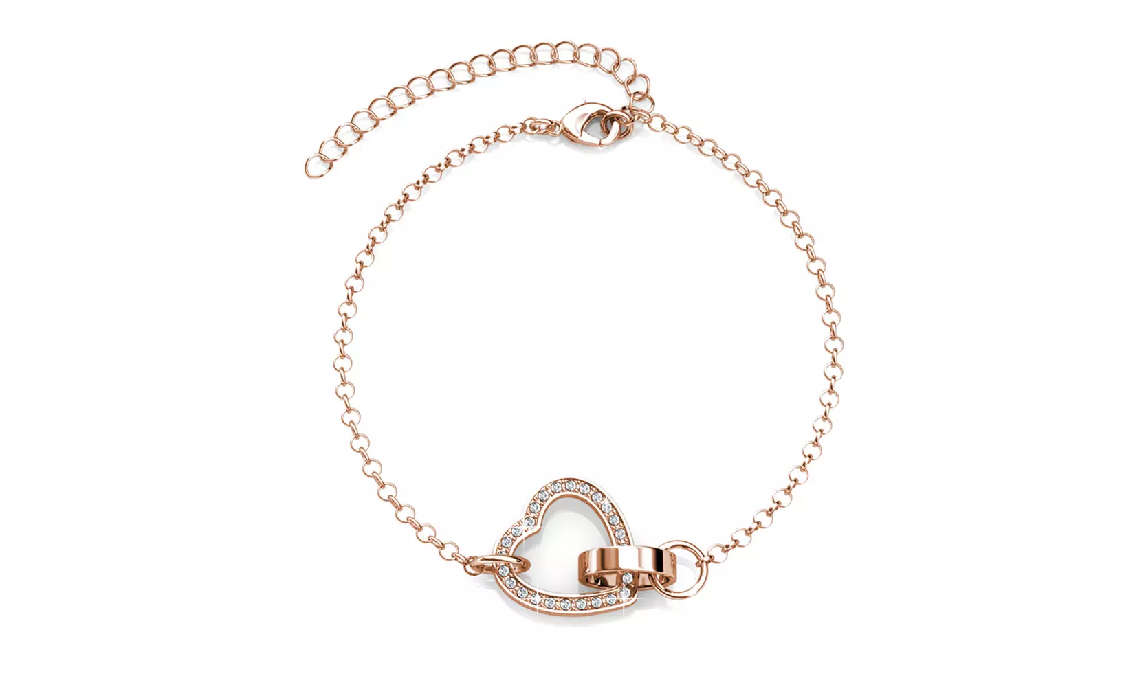 Locked Heart Bracelet Chain Bracelet