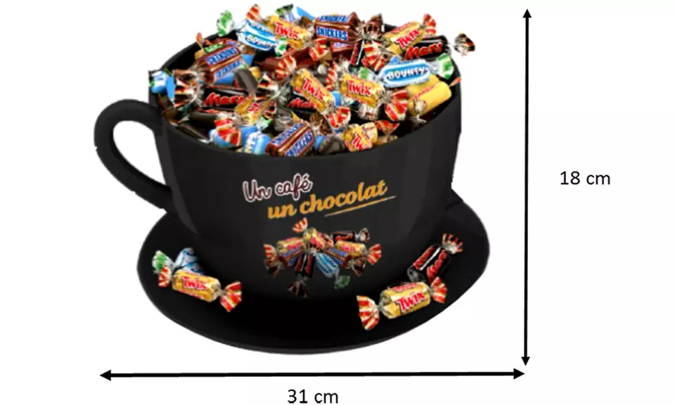 3, 6 ou 12 kg de miniatures mix : Mars, Twix, Snickers et Toblerone - Second Medium
