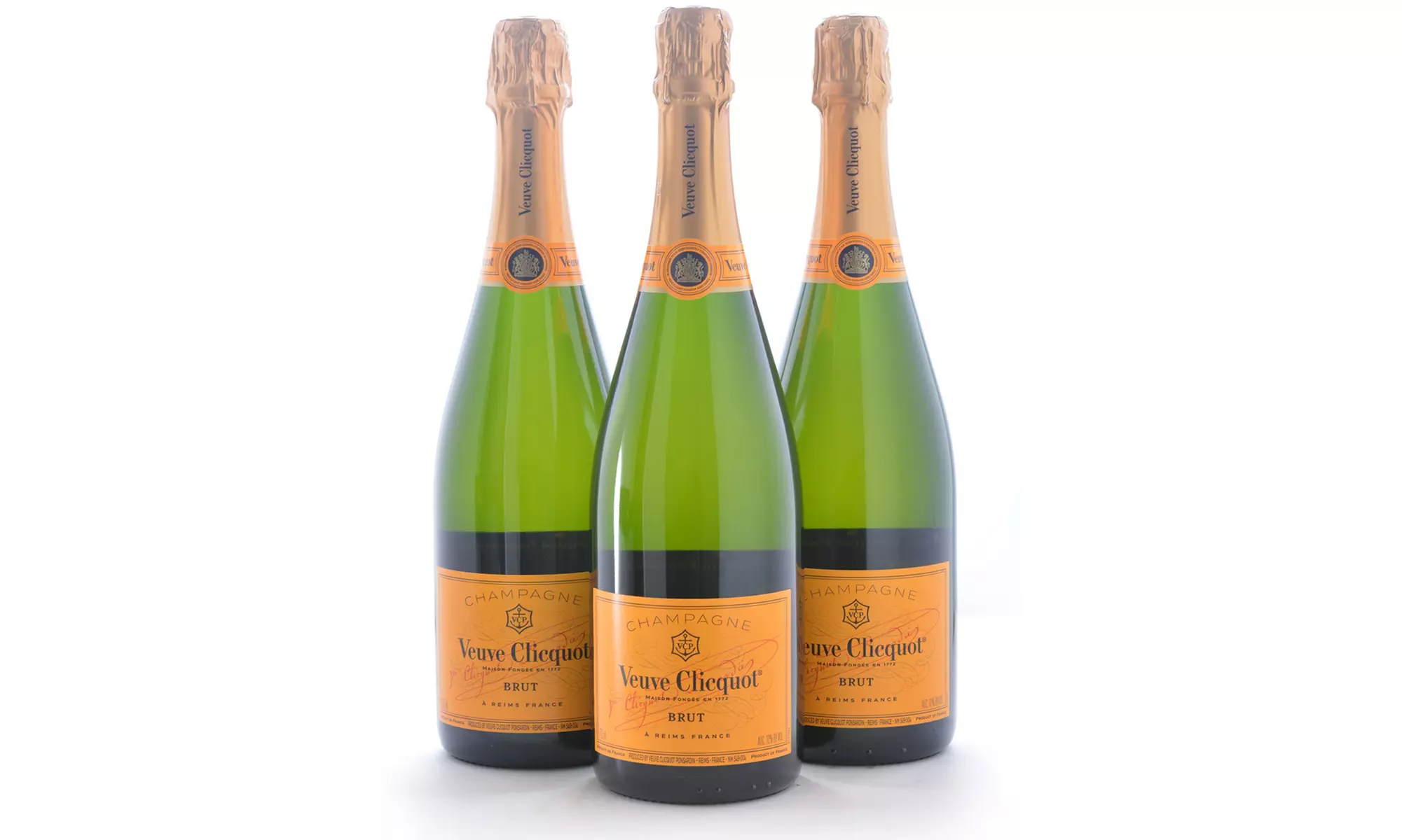 3, 6, or 12 Bottles of Veuve Clicquot Yellow Label Brut from WineOnSale.com (Up to 35% Off) - Second Medium