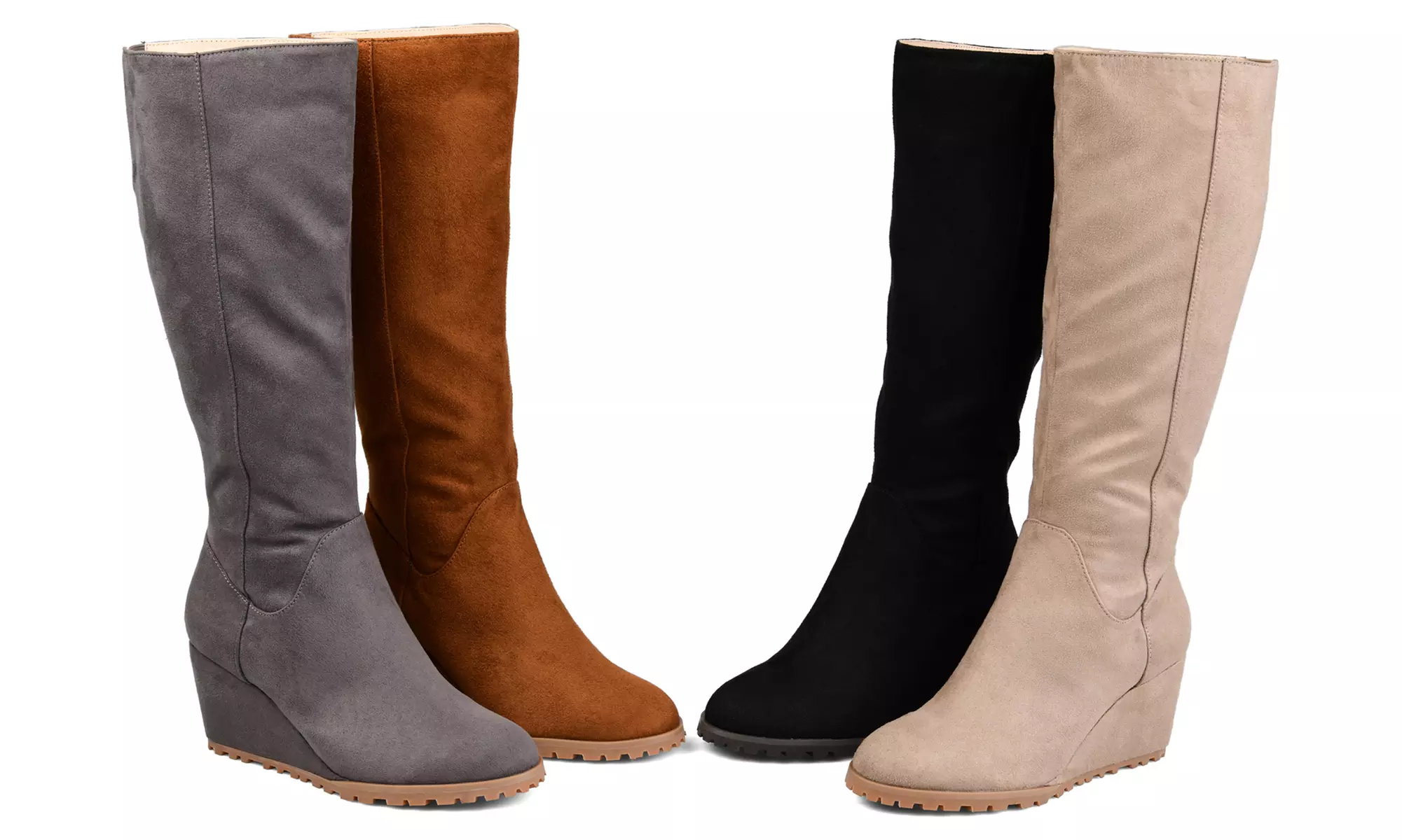 Journee Collection Women's Comfort Parker Boots (Up to Size 12) - Primary Image
