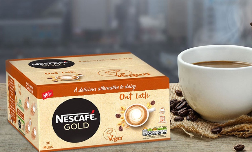 Image 5: Nescafe Gold Dairy-Free Vegan Instant Coffee Oat Latte 30 Sachets