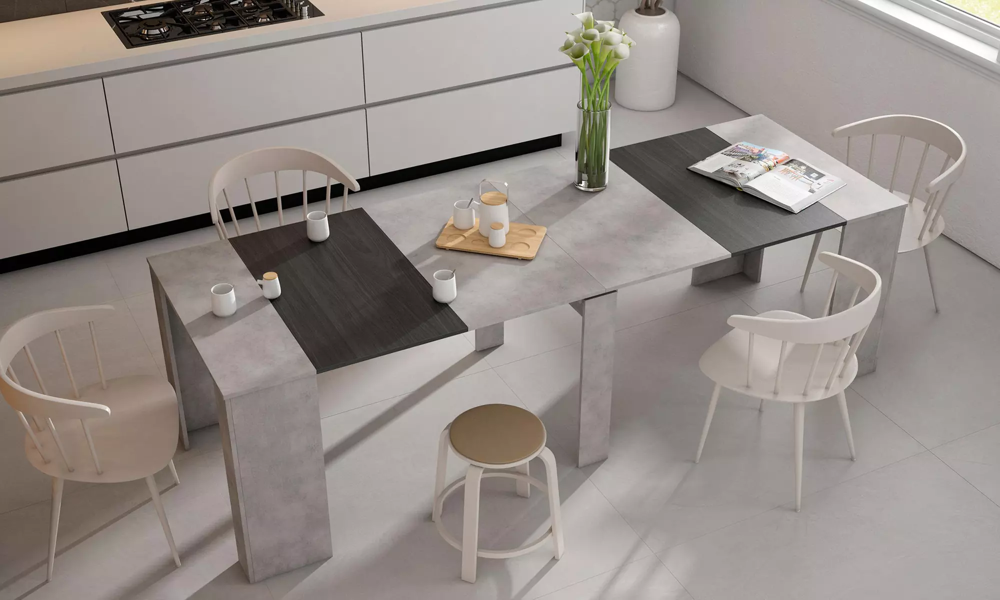 Tavolo consolle allungabile