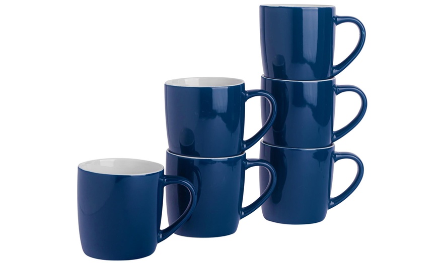 Image 9: Argon Tableware Pack of Six Coloured Coffee Mugs 350ml