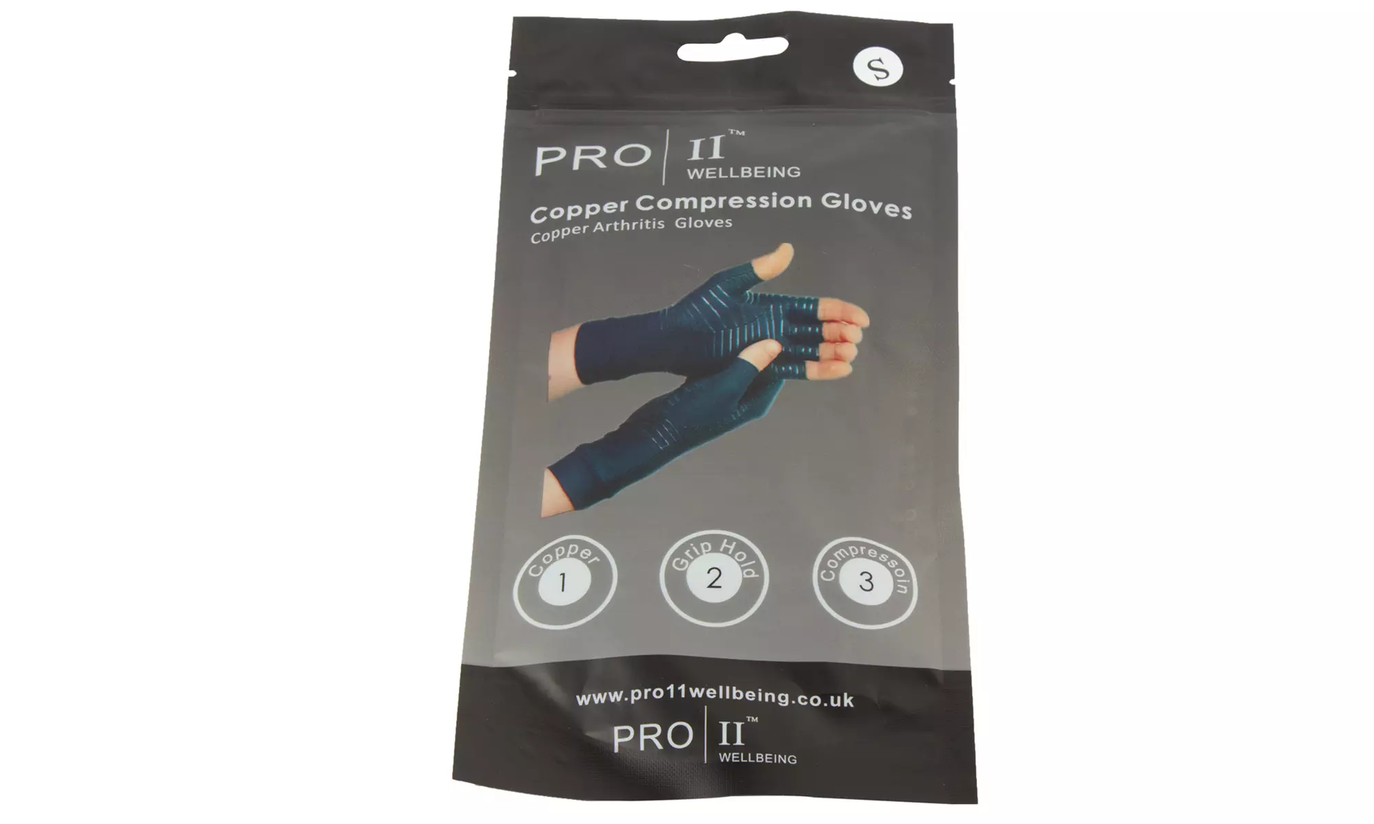 1 ou 2 paires de gants Pro11 Bien-être contre les symptômes de l'arthrite, des tendinites, du syndrome du canal carpien - Second Medium