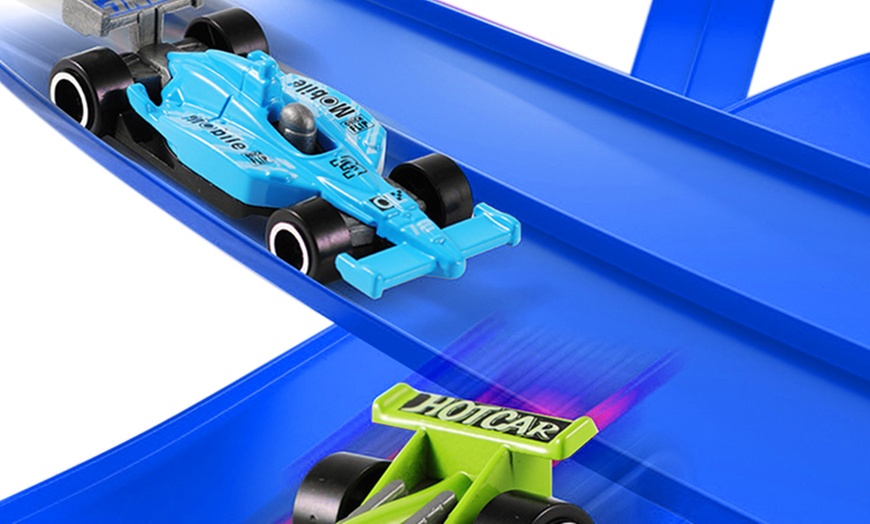 Image 9: Five Meter DIY Flexible Car Track Racing Set for Indoor Outdoor Play