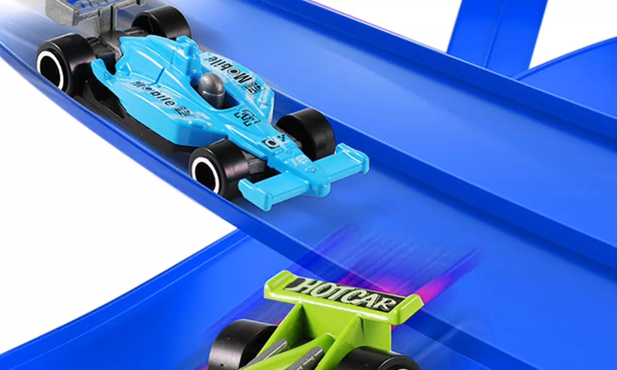 Five Meter DIY Flexible Car Track Racing Set for Indoor Outdoor Play