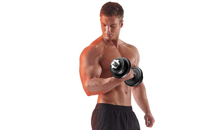 Image 2: Body Sculpture 18kg Dumbbell Set