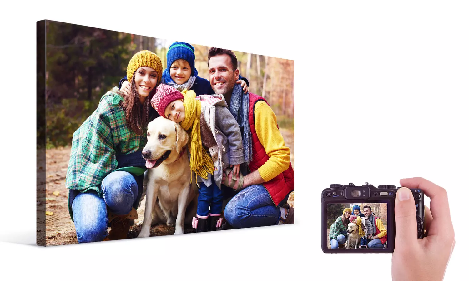 Personalised Photo Canvas Prints in Choice of Size from £10 (Up to 80% Off) - Primary Image