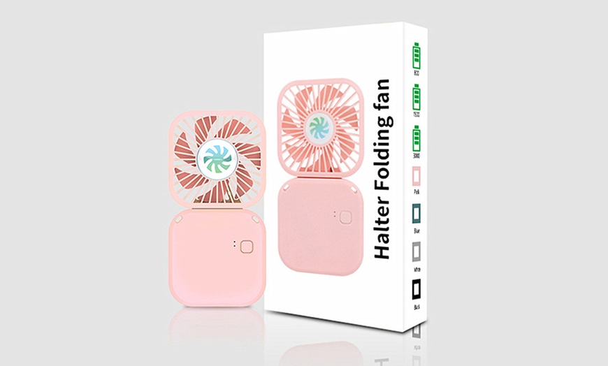 Image 7: Portable Folding Fan