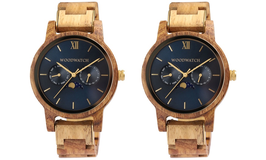 Image 2: 1x, 2x oder 3x WoodWatch Sailor Holz-Armbanduhr