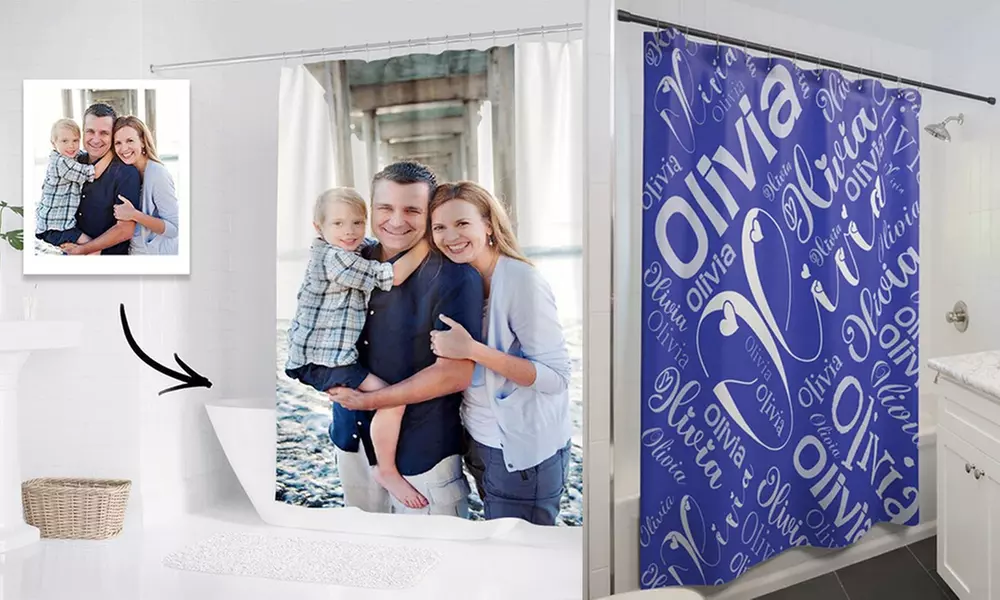 Personalisierbarer Foto-Duschvorhang