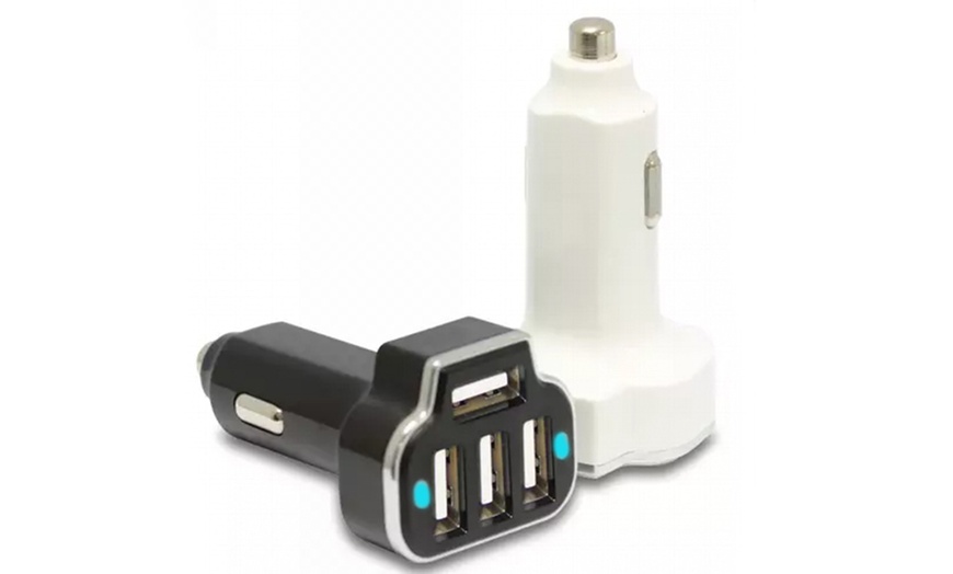 Image 14: Four-Port USB Car Charger