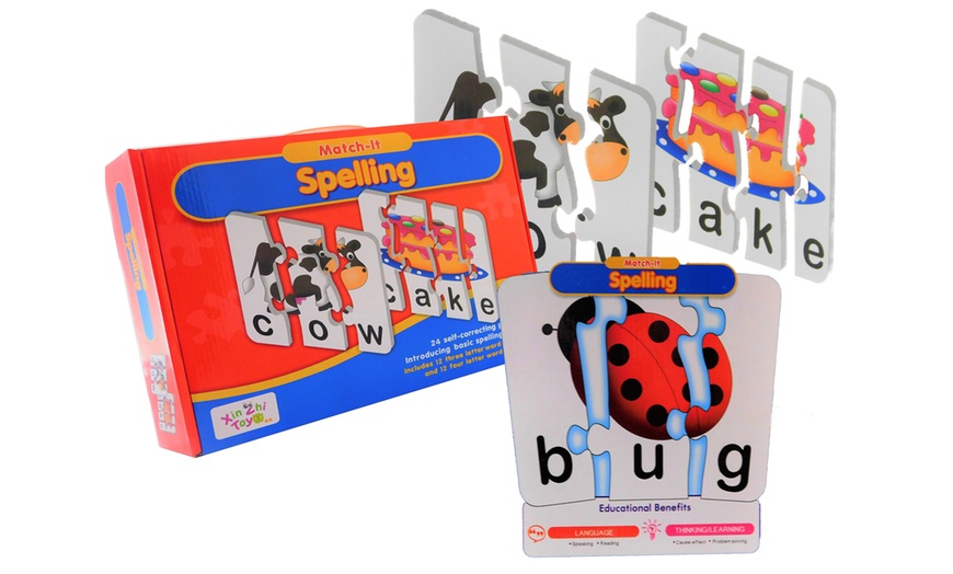 Image 2: Kids' Match It Spelling Puzzle