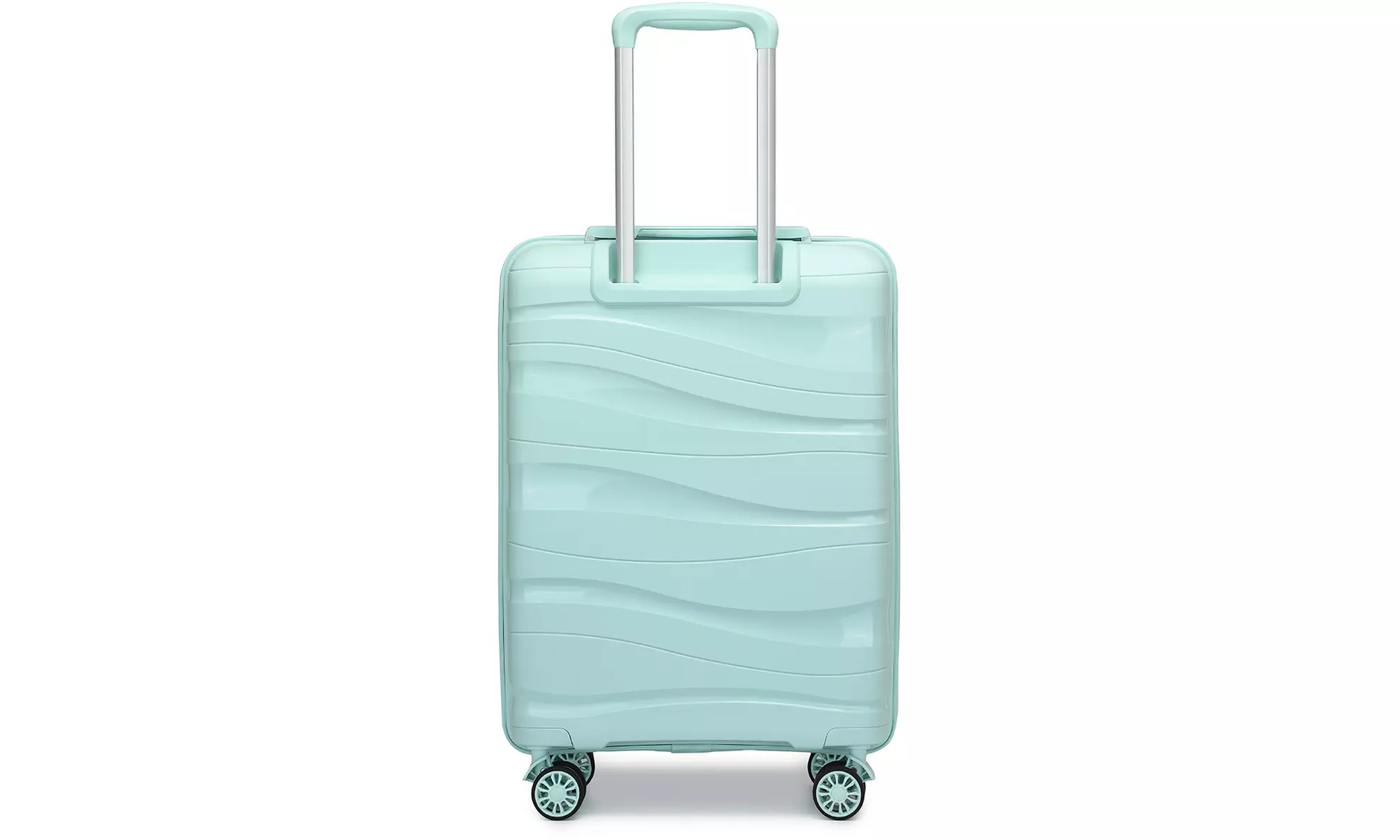 1 of 3 mintgroene koffers