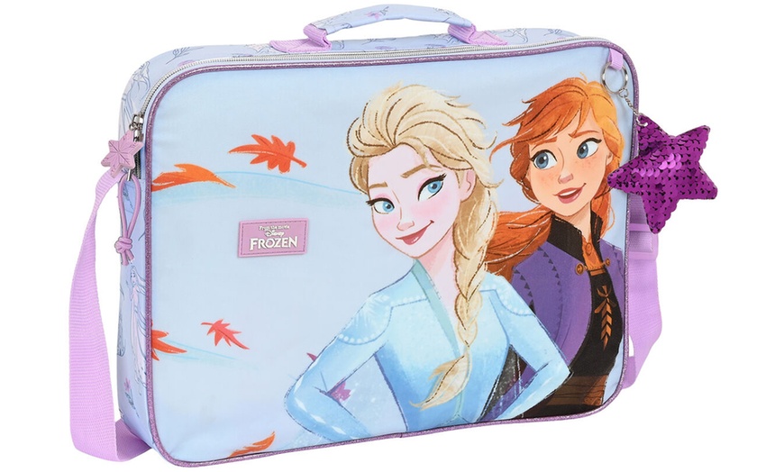 Image 2: Zainetto, cartella scolastica o valigia da cabina Frozen Believe Safta