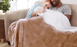 Sherpa Fleece Reversible Blanket