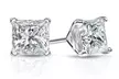2.00 CTW Crystal Studs in Sterling Silver Made With Crystals From Swarovski - Second Medium