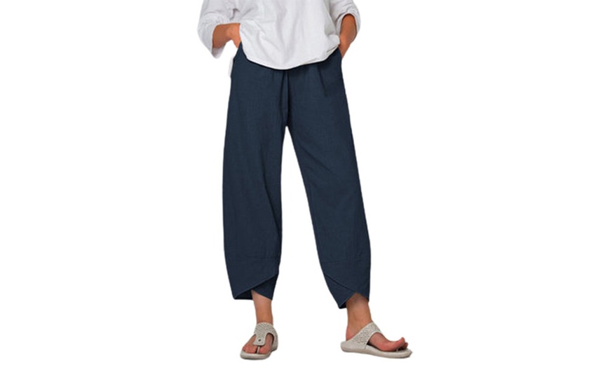 Image 6: Women's Elastic Waist Loose Pants