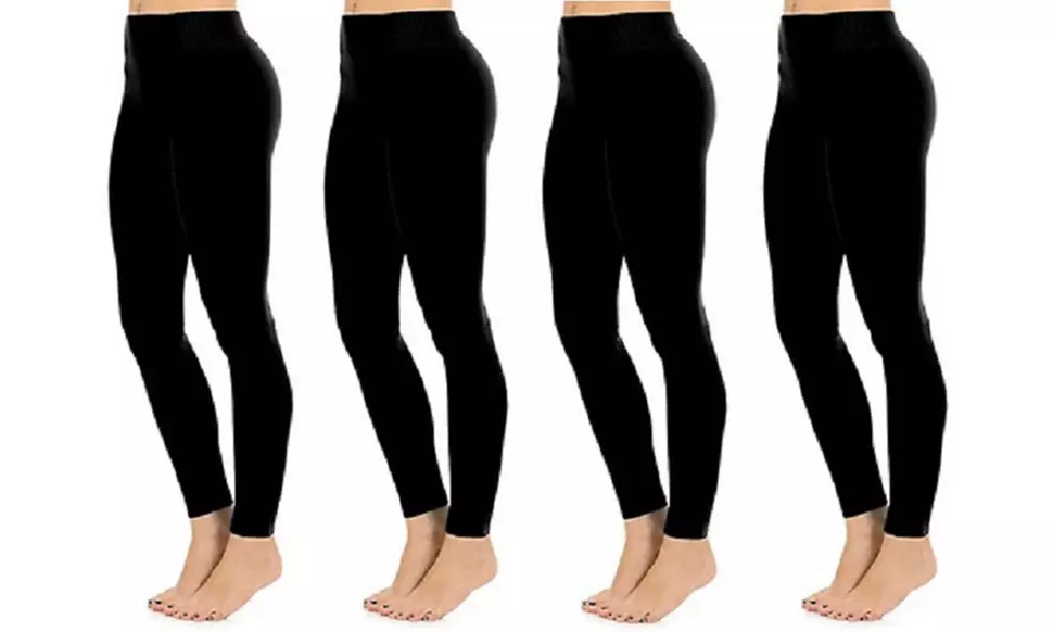 Women's Seamless Black Leggings (4-Pack) - Primary Image