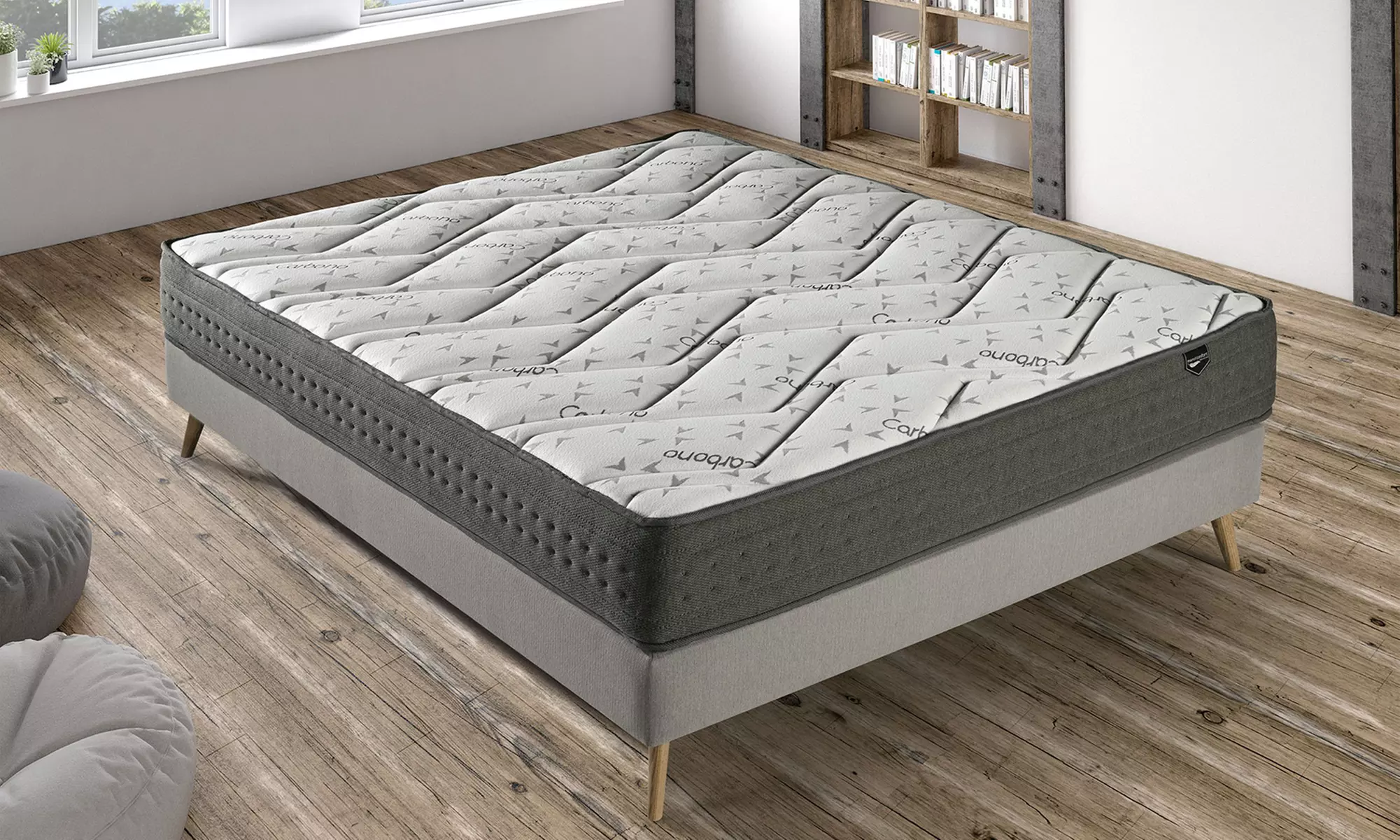 Matelas Graphène mémoire de forme, 7 zones de confort, 20 cm, fabriqué en Espagne - Primary Image