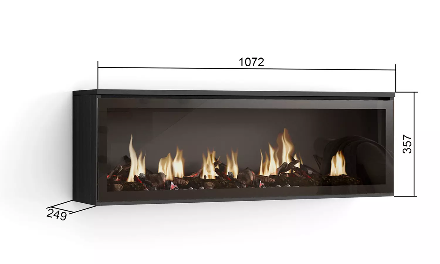 Cheminée décorative "Cozy" à LED