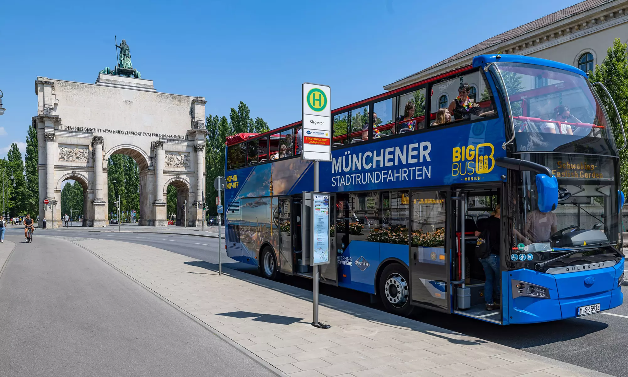 Entdecke Münchens Highlights im Doppeldecker-Bus für Kind/Erwachsenen
