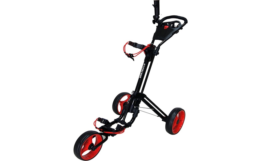 Image 11: Qwik Foldable Three-Wheel Golf Trolley