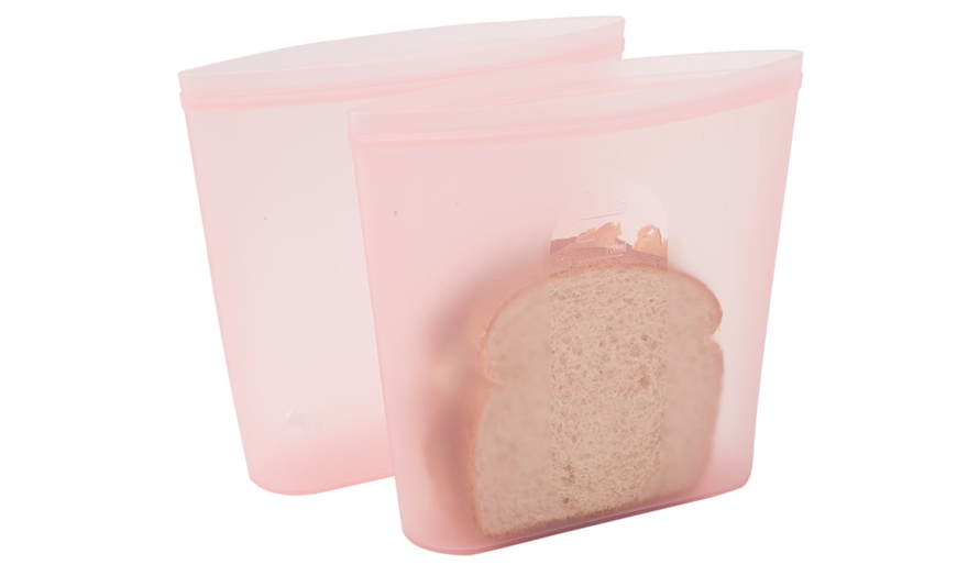 Image 8: Reusable Silicone Food Storage Bag for Sandwiches and Snacks