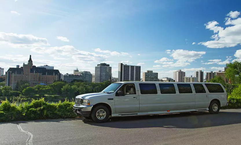 One or Two Hours in a Stretch SUV Limo or One-Way or Roundtrip Service to Saskatoon Airport (Up to 44% Off) - Primary Image