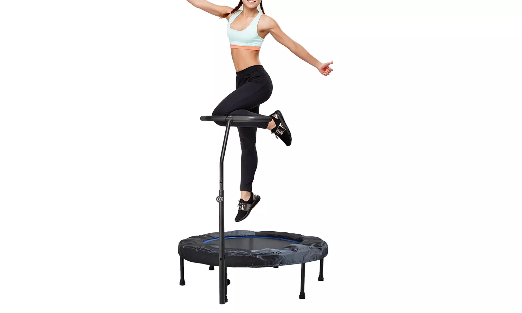 Activox Exercise Trampoline with Adjustable Handle Bar for Adults and Kids - Second Medium