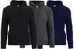 3-Pack Men's Slim-Fit Fleece-Lined Zip Hoodie (S-2XL) - Second Medium