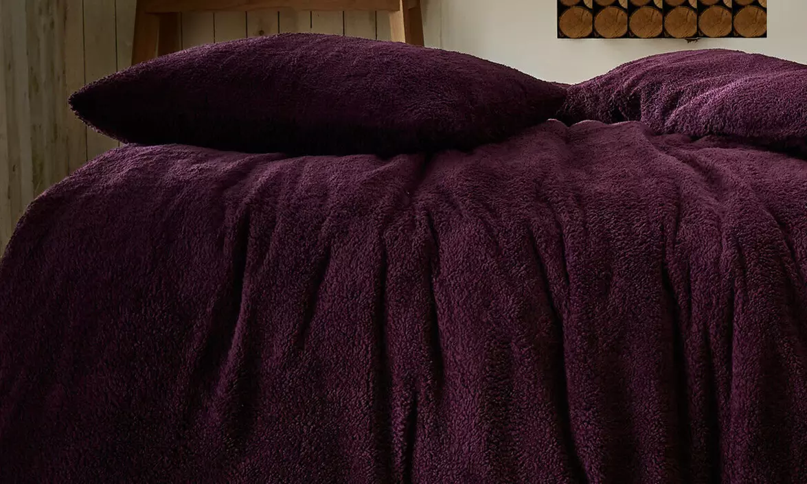 Gaveno Cavailia Fluffy Teddy Bear Fleece Thermal Soft Duvet Cover Set