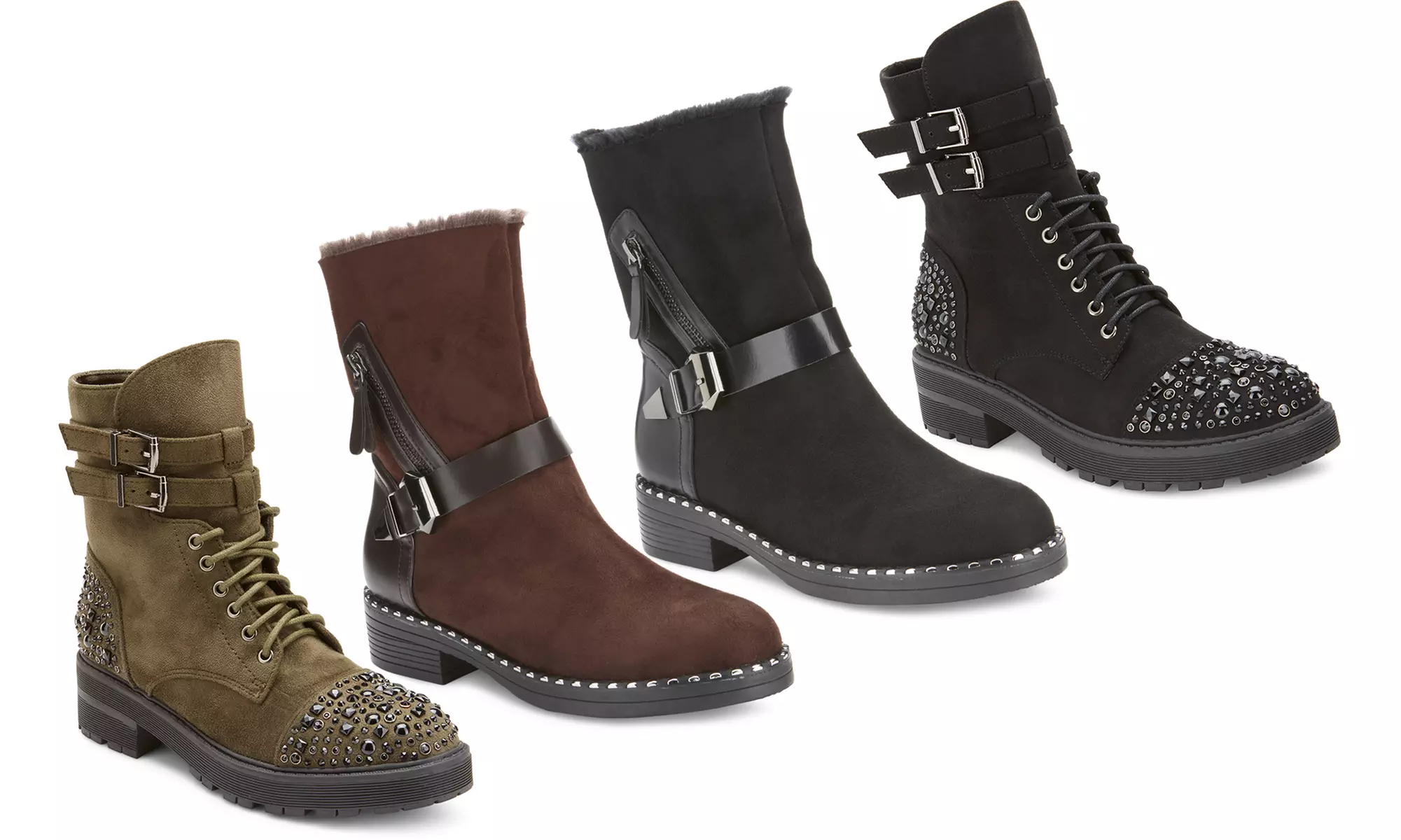Clearance: Olivia Miller Women's Edgy Fashion Boots - Primary Image
