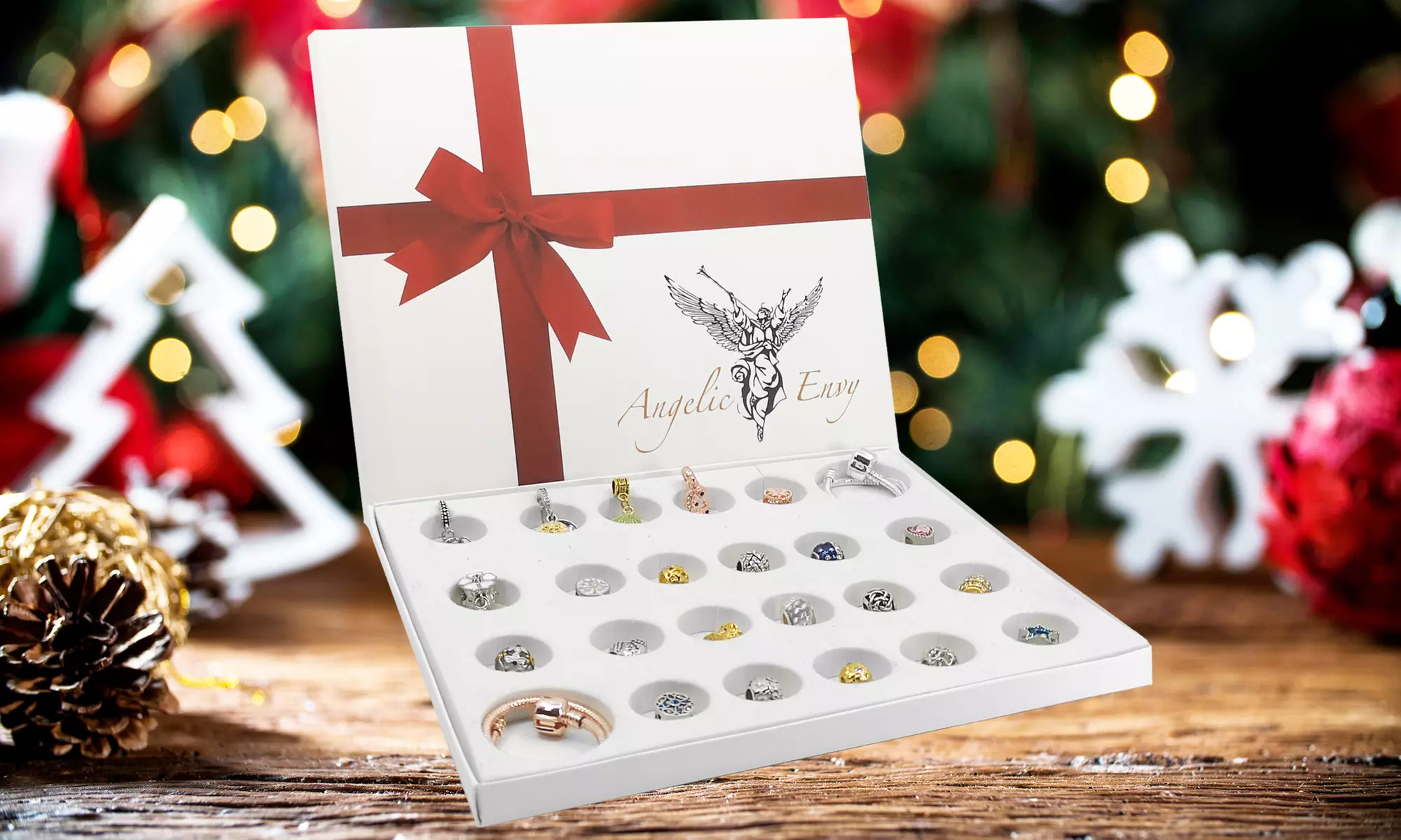 Eira Wen 24-tlg. Armbänder- und Charms-Geschenk-Set