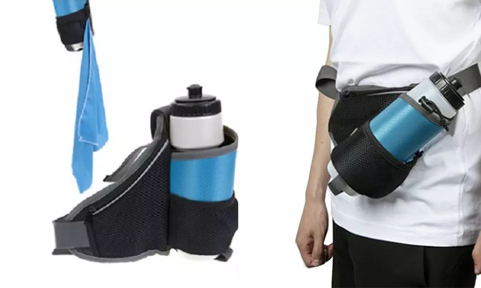 1 ou 2 sacs banane avec gourde et serviette en microfibre, livraison gratuite - Primary Image