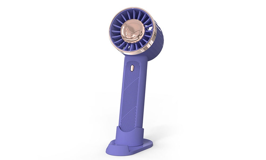 Image 4: Handheld USB Portable Metallic Mini Fan