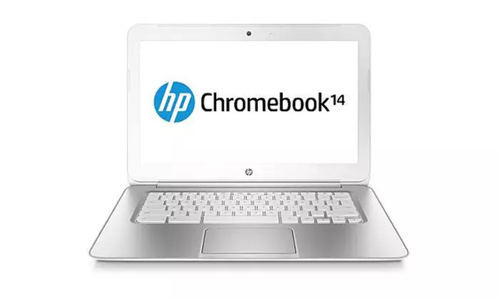 HP 14-Q010NR 14" Chromebook with Intel Celeron 1.4GHz Processor and 2GB RAM (Scratch & Dent) - Primary Image