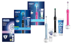 Oral-B Electric Toothbrush and Toothpaste Set