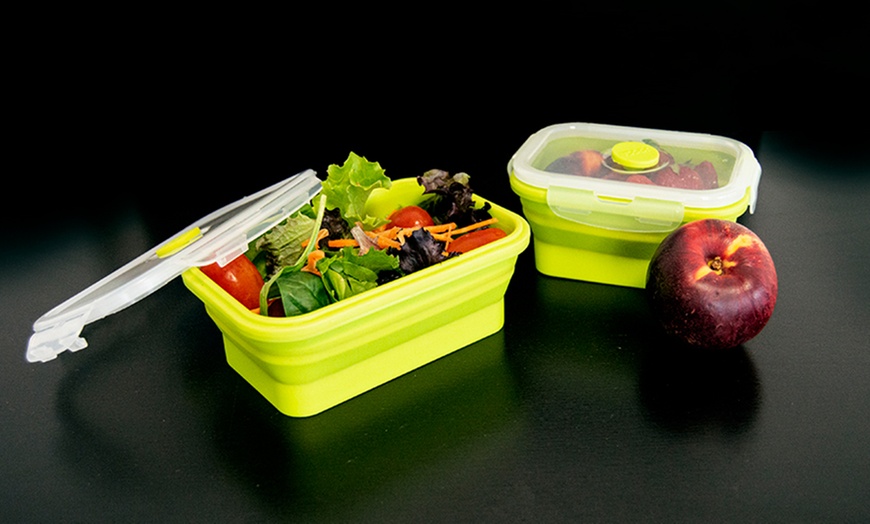 Image 1: Collapsible Silicone Containers