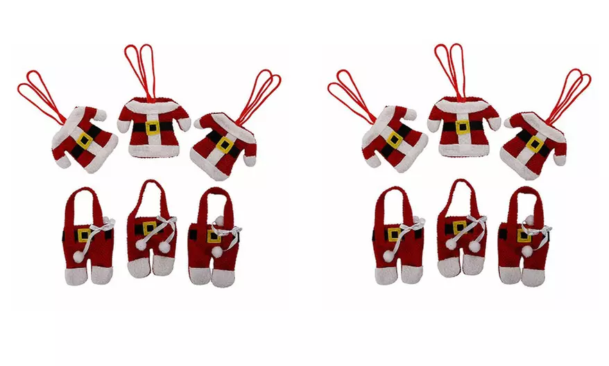 6x oder 12x Besteck-Halter im Weihnachtsmann-Design - Second Medium