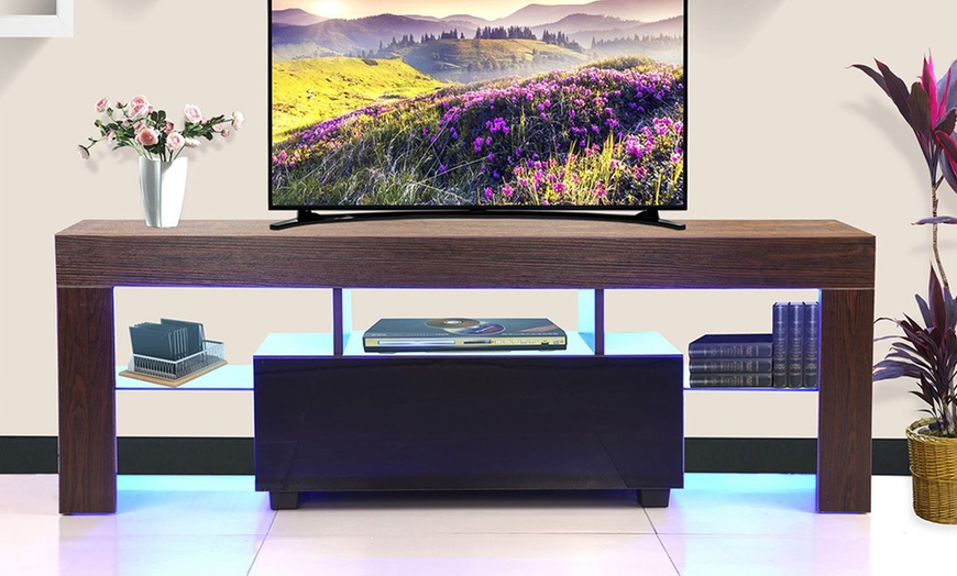 Image 17: TV Stand with LED Lights