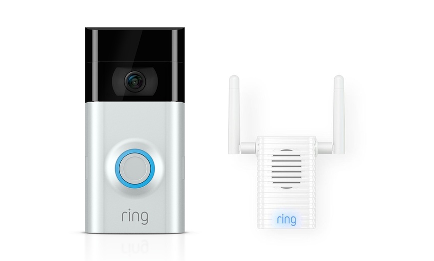 Image 2: Ring Video Doorbell and Chime Pro